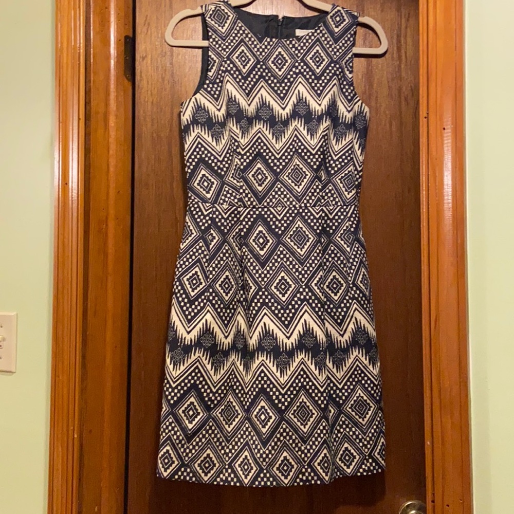 J Crew Textured patterned dress